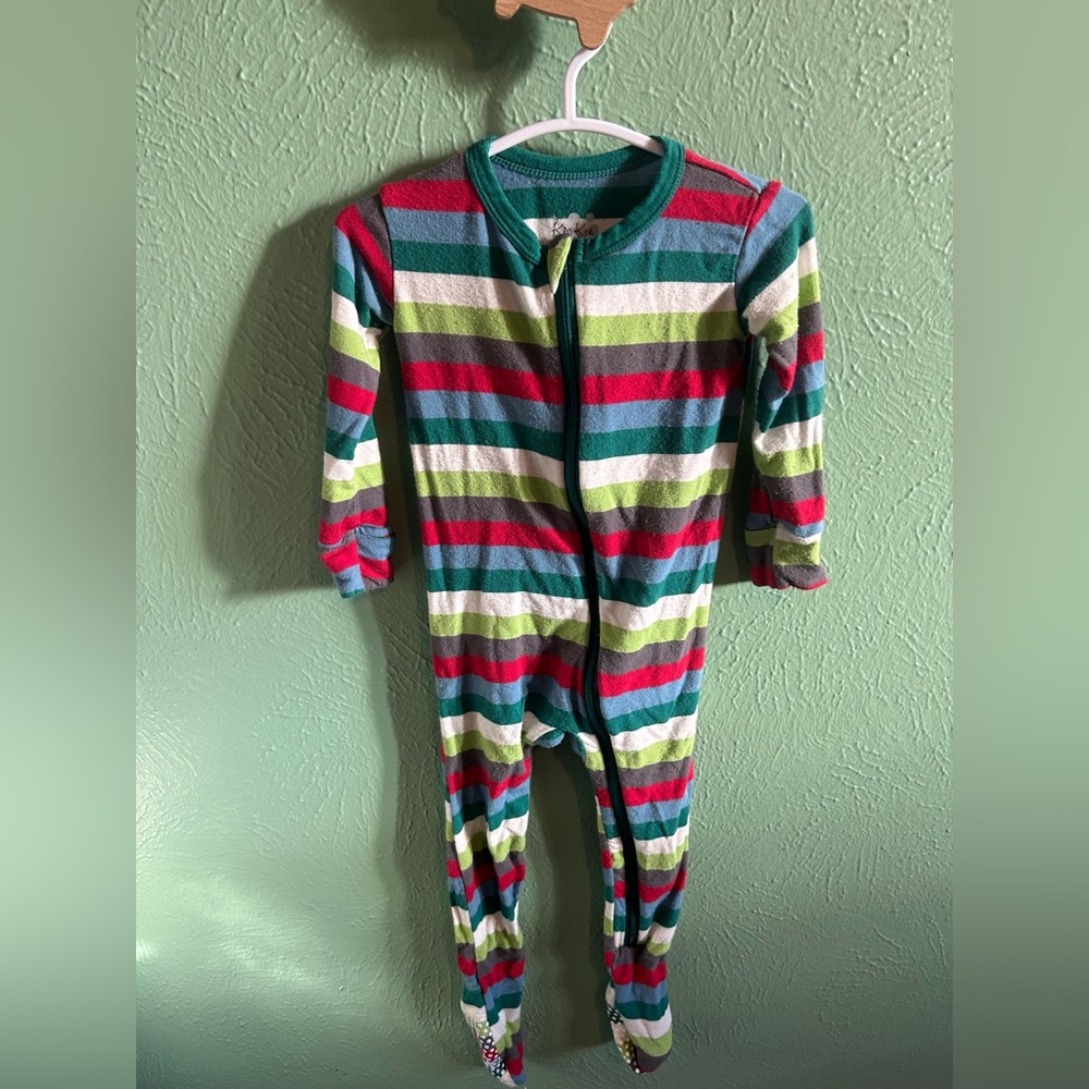 Kickee Pants Multicolor Striped Footie